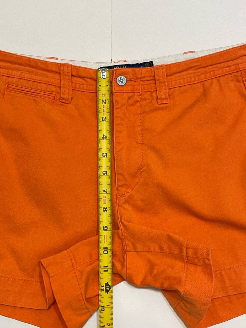 Polo Ralph Lauren Women's Classic Chino Orange Shorts Size 10 - Picture 3 of 10